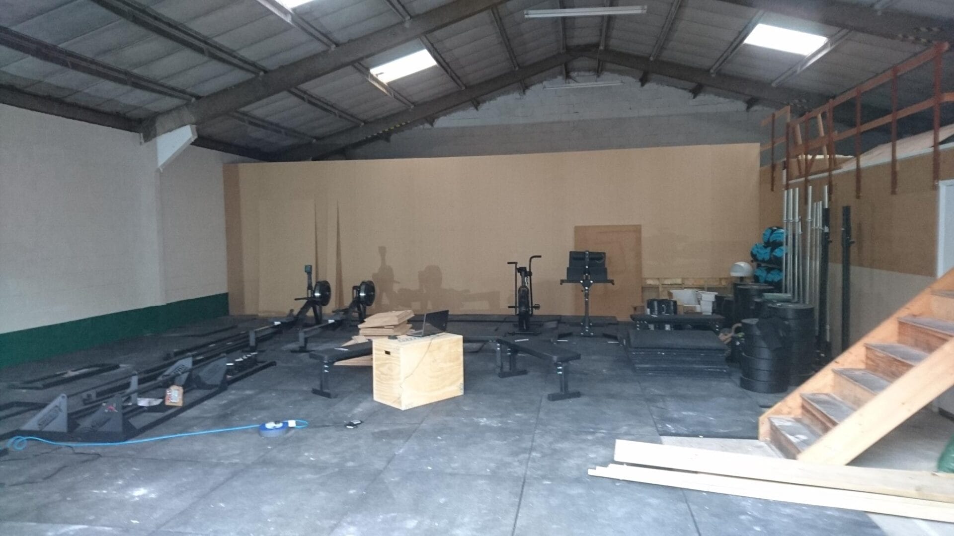 a room with a lot of equipment